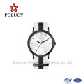 Frauen bunte Leder Nylon Strap Mann Wrist Watch Mode Uhr China Großhandel